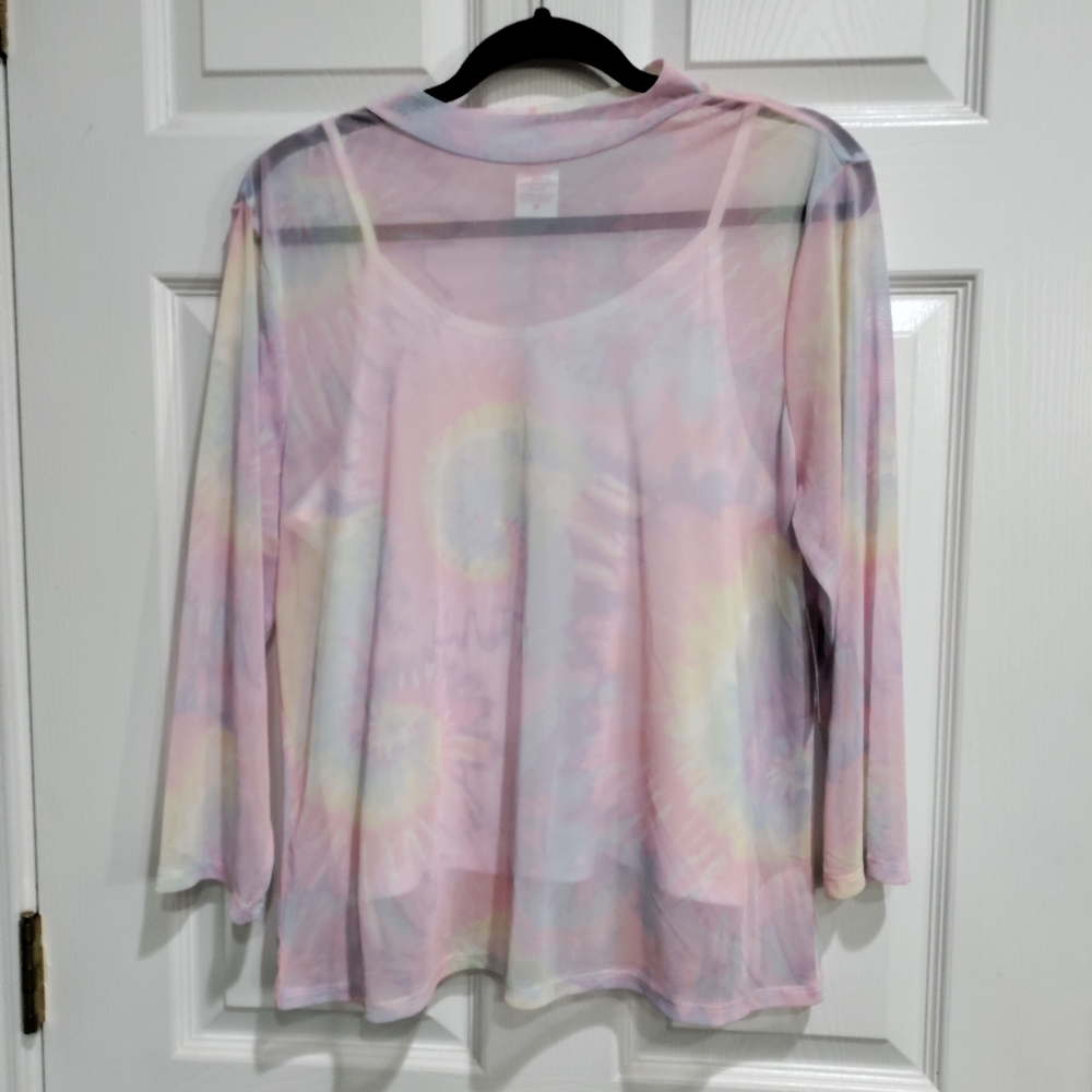 NWT No Boundaries Mesh Long Sleeve Top With Underlay Size Juniors 3xl (21)